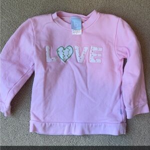 bella bliss Pink Love Sweatshirt